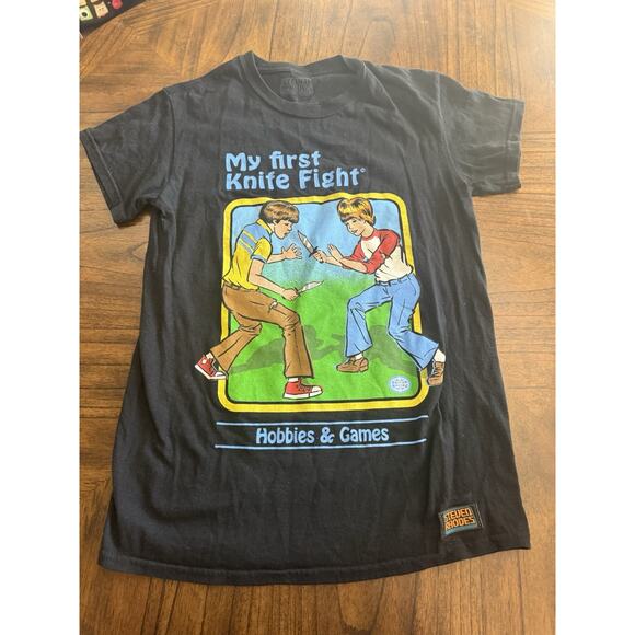 Steven Rhodes Other - Steven Rhodes My First Knife Fight Graphic T-Shirt | Size Small (S)